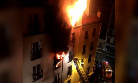 Más de ocho muertos en un incendio en el norte de París